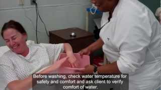 CNA ESSENTIAL SKILLS - Give Modified Bed Bath (9:22)