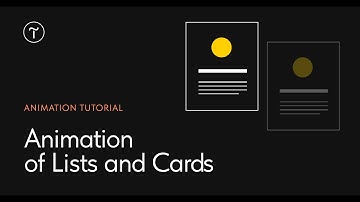 Animation of Lists and Cards