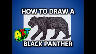 How to Draw a BLACK PANTHER