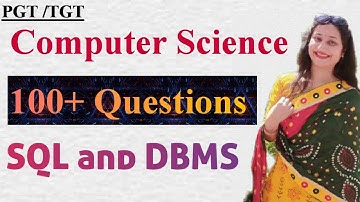 SQL and DBMS 100+ MCQ |PGT/ TGT Computer Science|SQL and Data Base  Questions | Nitasha Chaturvedi