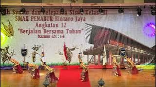 “Ruang Waktu” - Tari kreasi tradisional Dayak - Kalimantan Tengah (SMAK PENABUR BINTARO JAYA)