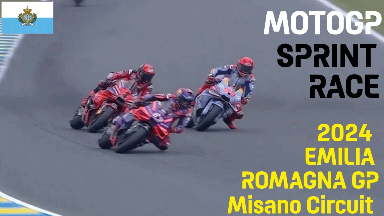🏍️ MOTOGP SPRINT RACE Results | 2024 Emilia Romagna Grand Prix | Misano ...