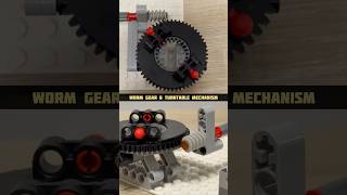 Worm Gear & Turntable Mechanism #lego #legotechnic #mechanical #diy #engineering #technic