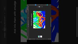 How to make multicolored brushes in adobe fresco #shorts