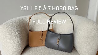 LE 5 A 7 YSL HOBO BAG FULL REVIEW