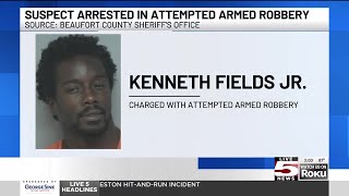 VIDEO: Man arrested in Beaufort County armed robbery attempt