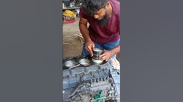 Overhauling Mitsubishi 6D16T Diesel Engine...