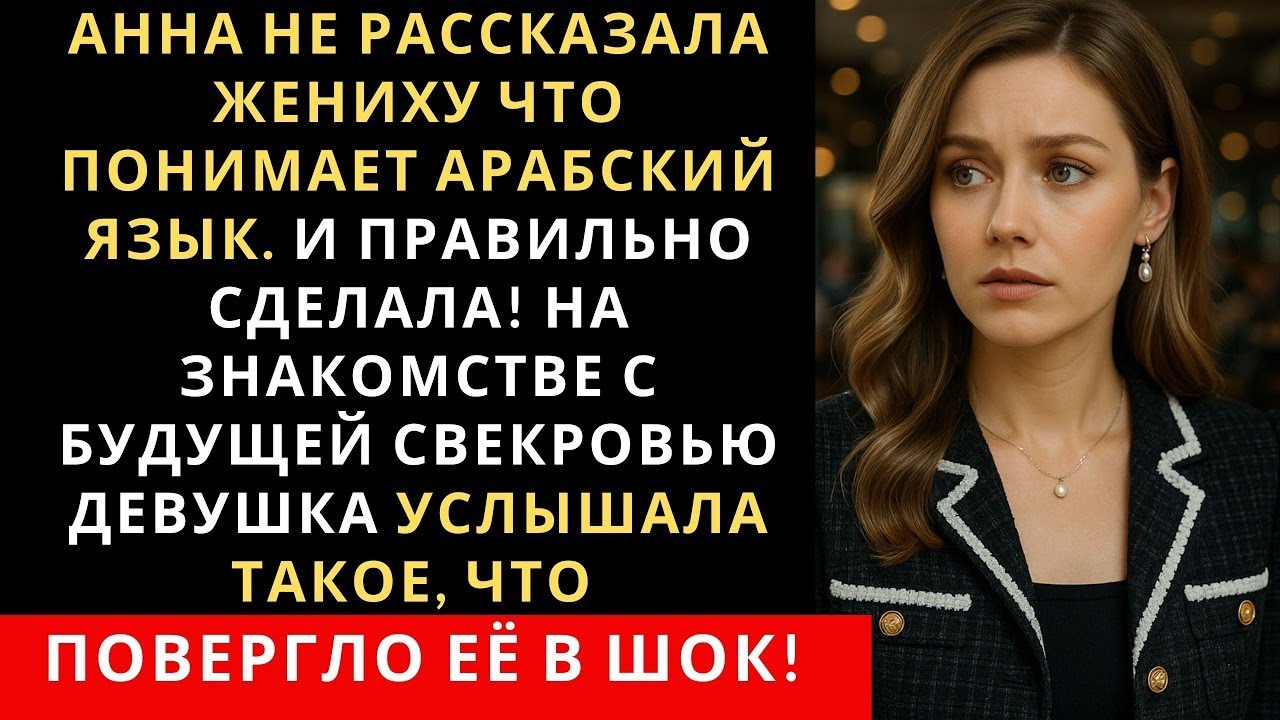 Анна не рассказала жениху что понимает арабский язык И правильно сделала На знакомстве со свекровью