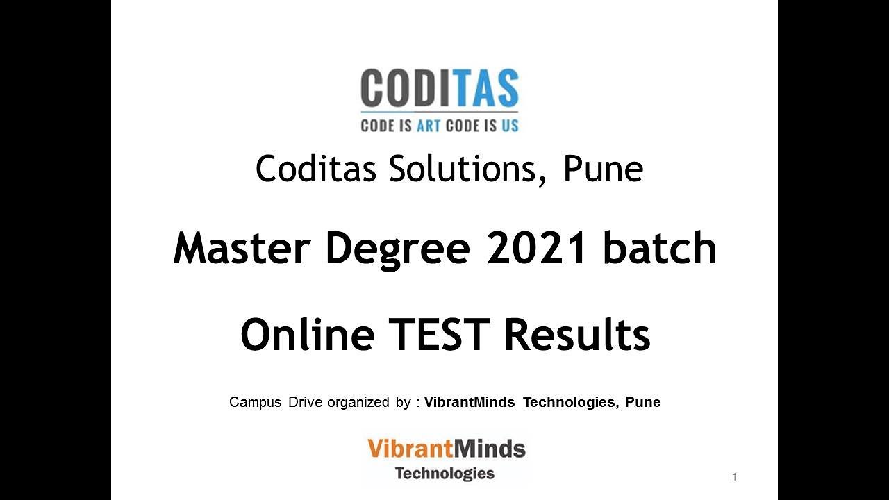 online-test-results-coditas-solutions-recruitment-drive-organised-by-vibrantminds-phase-2-youtube