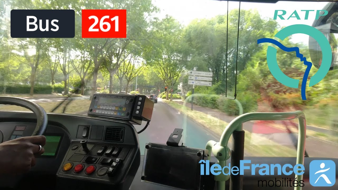 Bus 261 RATP | Villeneuve-la-Garenne Bongarde - Gare de Franconville SNCF - 4K