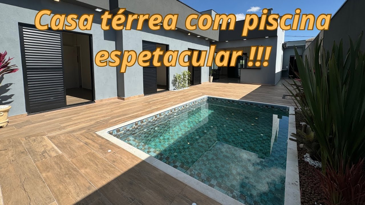 Casa Térrea com Piscina em Bragança Paulista sp - com fino acabamento
