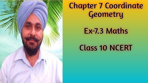 Q-2 Ex-7.3 Chapter 7 Coordinate geometry Class 10 Maths NCERT by Js tutorial