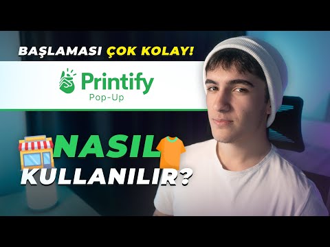 Printify Pop Up Nasıl Kullanılır & Para Kazanılır? (Tişört Tasarla Para Kazan)