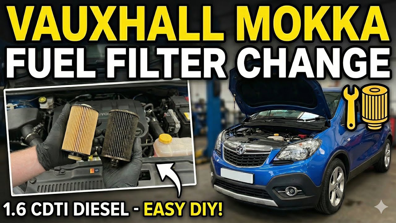 How to Change Vauxhall Mokka 1.6 CDTi Fuel Filter | Step-by-Step ...