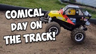 e132: Tamiya Comical Grasshopper Hits The Track! How Does It Handle? Upgrades?