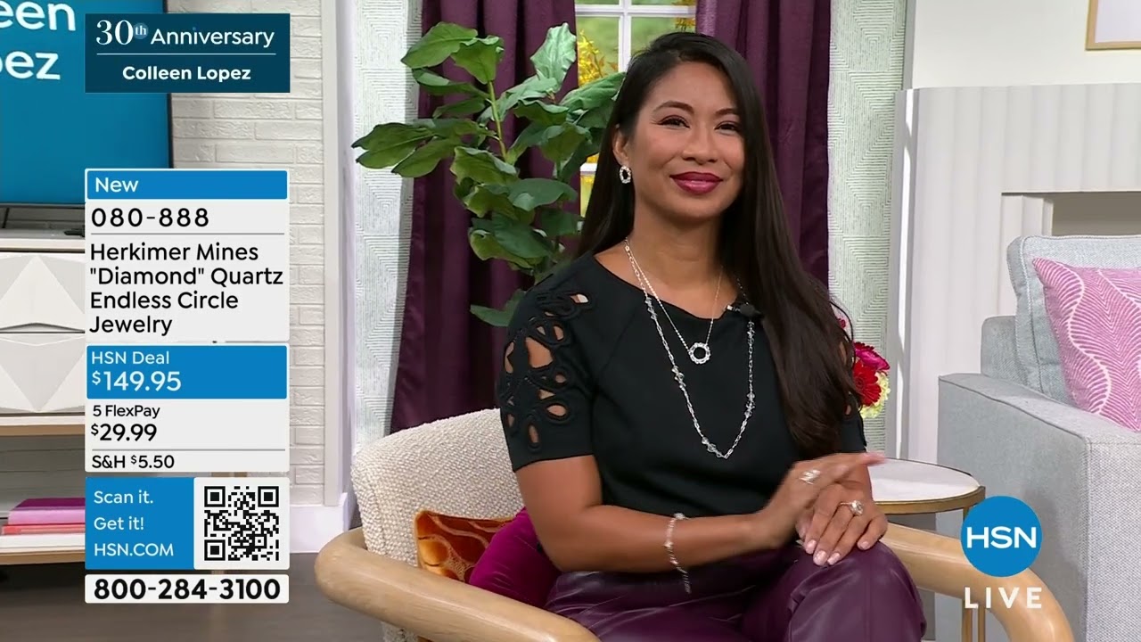 Herkimer Mines "Diamond" Quartz  Endless Circle 18" Neck...