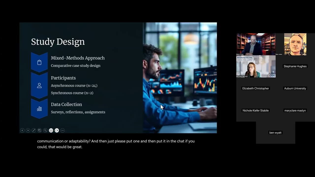 Building Soft Skills in Distance Learning: A Case Study Synchronous and Asynchronous Approaches