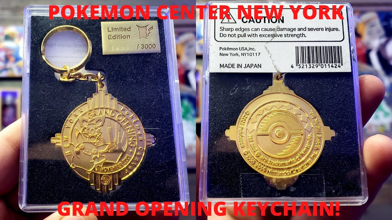 POKEMON CENTER NEW YORK GRAND OPENING KEY-CHAIN FROM 2001!!! - YouTube