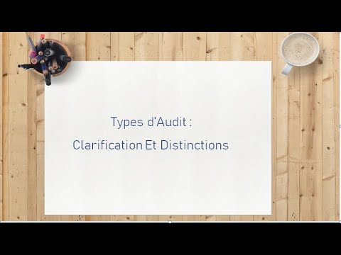 Vidéo: Différence Entre L'audit Et L'enquête