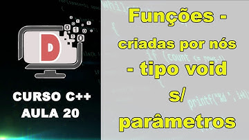 [C++ Aula 20] Funções sem retorno (VOID) sem parâmetros