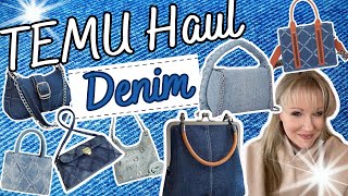 TEMU DENIM BAGS & PURSES! SOME WERE USED?