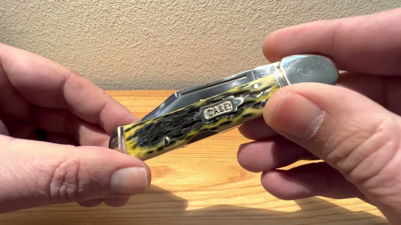 Case XX 25th Anniversary Pocket Worn Olive Green Copperlock knife full review
