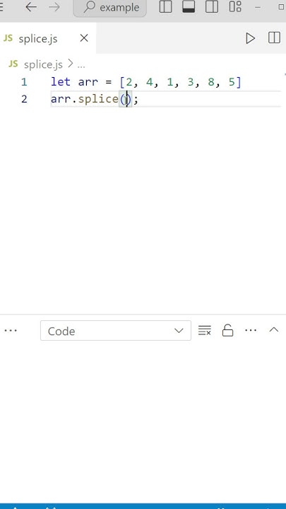 Array splice JavaScript Interview Question #shortsvideo #javascript ...