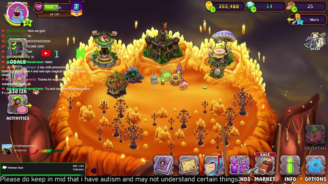 Let's play my singing monsters (pc codes only) - YouTube