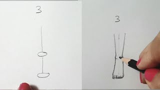 تعلم رسم الأرجل بخطوات سهلة للمبتدئين