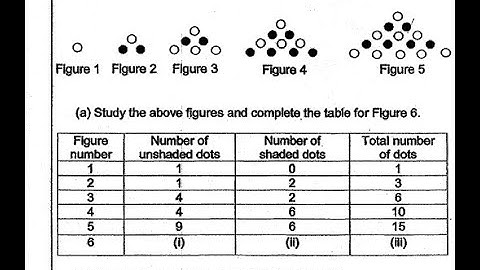 P6 2019 Nan Hua Prelims Q17 - Triangular Number Pattern | Shaded Unshaded dots | PSLE Maths