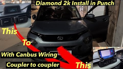 Diamond 2k Stereo Installed in Punch with Canbus Wiring | Tata Punch got installed Diamond 2k