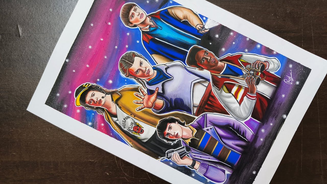 Stranger Things 5 Drawing Time-Lapse – Final Season Fan Art!