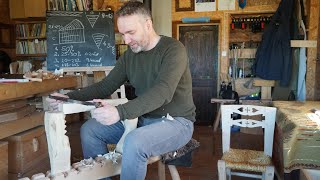 Furniture restorer learns how to make a chair with archaic tools
