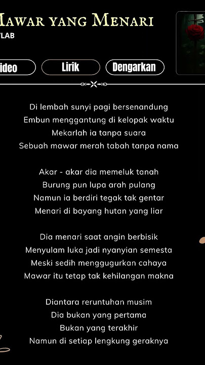 Mawar Yang Menari🌹 #asmaragenz #agz #trending #liriklagu #nicolerossi #fypシ゚viral
