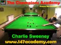 Pj nolan snooker academy player  charlie swenney