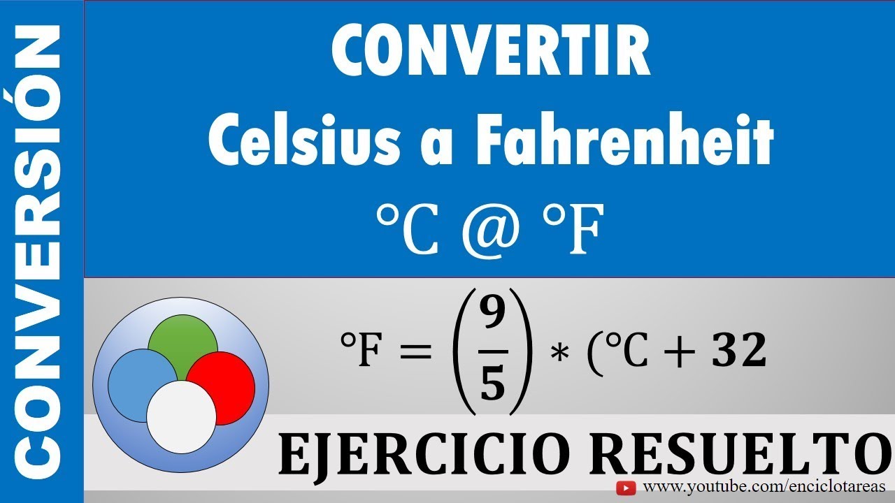 estrecho Santo monitor Conversión de Grados Celsius a Grados Fahrenheit (℃ a ℉) - YouTube