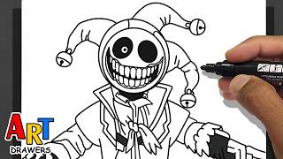 How to Draw PROTOTYPE JUMPSCARE - Poppy Playtime