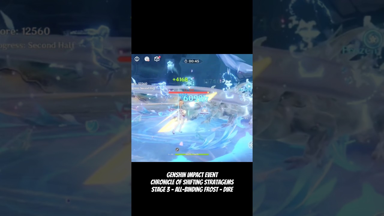 Chronicle Of Shifting Stratagems - Stage 3 - All-Binding Frost - Dire - Gold - Genshin Impact