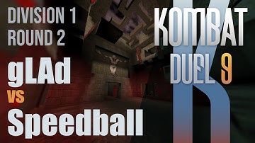Kombat Duel 9 - Div 1 - gLAd vs Speedball (QuakeWorld Duel)