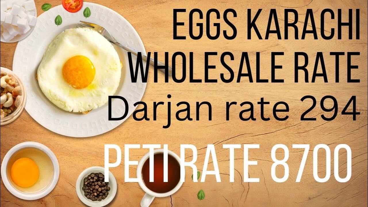 Eggs Karachi wholesale rate.1812023 YouTube