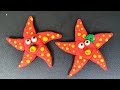 Starfish clay modelling for kids clay star fish making  how to make starfish clay art