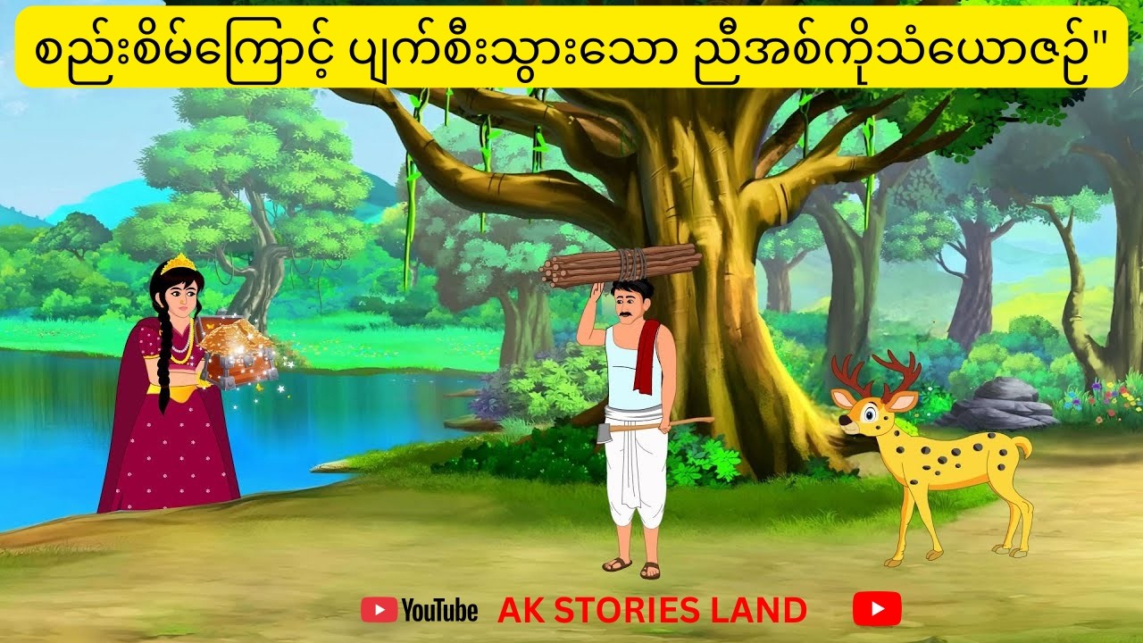 စည်းစိမ်ကြောင့် ပျက်စီးသွားသော ညီအစ်ကိုသံယောဇဉ်  #myanmarfairytales #storyforteenagers