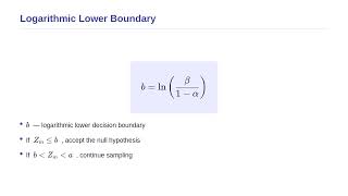 Multivariate Analysis and Non-Parametric Methods - Sequential Probability Ratio Test