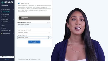 Jaxi Transcribe - AI tools like Sentiment Analysis and Summarization