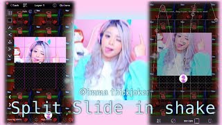 (FREE) ⭐️video star ⭐️ Split slide in shake transition