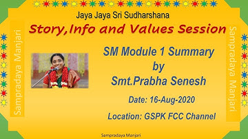011 - Stories and Values Session - Conclusion - 16-August-2020 by Smt Prabha Senesh