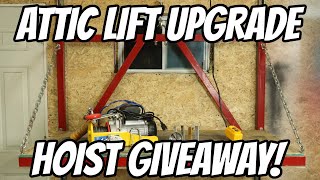 Garage Attic Lift Upgrade & Cable Hoist Giveaway