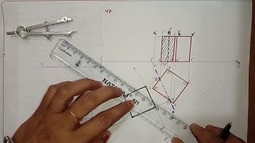Section of Solids... Cube.. Section plane perpendicular to HP and inclined to VP