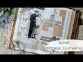 ASMR | Journal with Me | Creative Journaling | Vintage style (no talking)