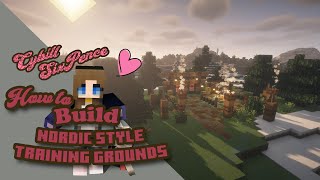 Minecraft Viking Training Grounds Tutorial | Nordic Archery Range & Combat Yard